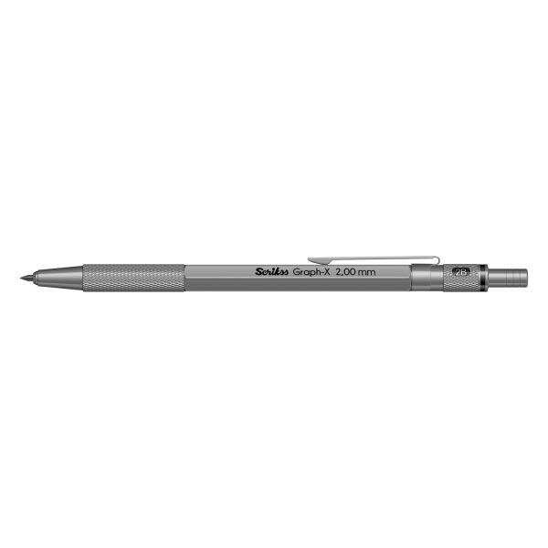 Scrikss Graph-X 2mm Mechanical Pencil -Satin Grey Discount