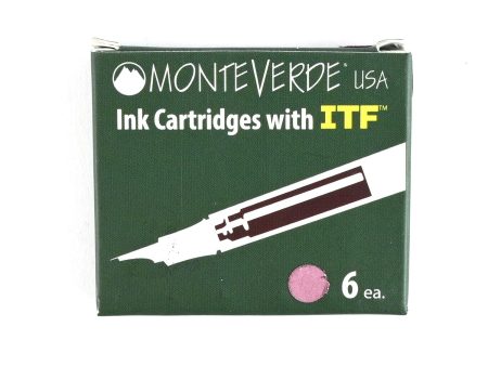 Monteverde Standard Ink Cartridge Pack of 6 - Garnet For Cheap