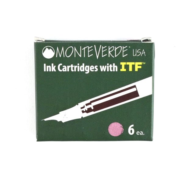 Monteverde Standard Ink Cartridge Pack of 6 - Garnet For Cheap