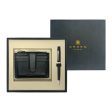 Cross Gift Set - Coventry Black CT Ball Pen with Card Holder Fashion