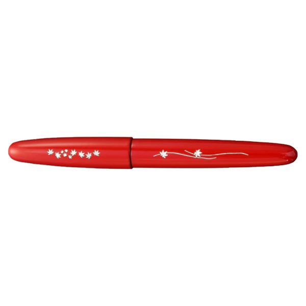 Wancher Dream Zogan Urushi Fountain Pen - Momiji Red GT Hot on Sale