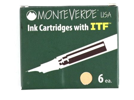 Monteverde Standard Ink Cartridge Pack of 6 - Topaz Discount