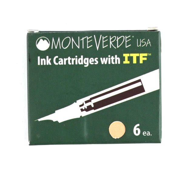 Monteverde Standard Ink Cartridge Pack of 6 - Topaz Discount