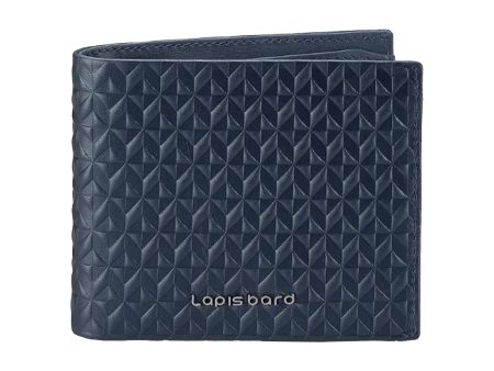 Lapis Bard Enigma Bi-Fold Wallet - Navy For Discount