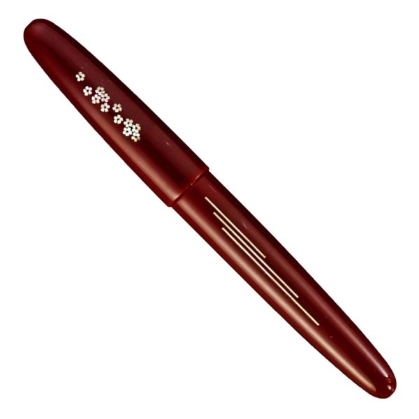 Wancher Dream Zogan Urushi Sakura River Fountain Pen - Aka Tamenuri GT For Discount