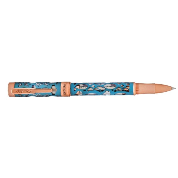 Conklin Endura Deco Crest Roller Ball Pen - Demo Blue RGT Online Sale