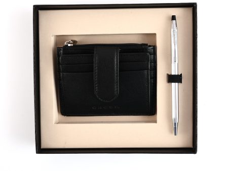 Cross Gift Set - Century Chrome Ball Pen with Card Holder Supply