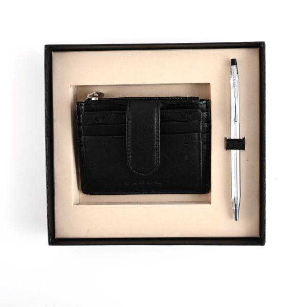 Cross Gift Set - Century Chrome Ball Pen with Card Holder Supply