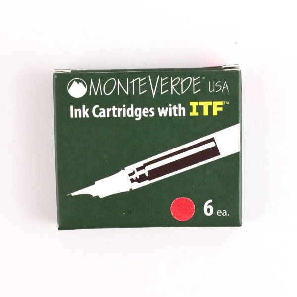 Monteverde Standard Ink Cartridge Pack of 6 - Viva Magenta Online Hot Sale