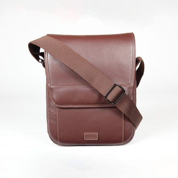 Elan Foam Shoulder Bag with Flap - Brown Fashion