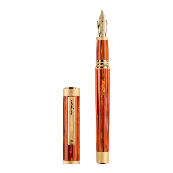 Montegrappa Zero Zodiac 14K Gold Fountain Pen - Leo Supply