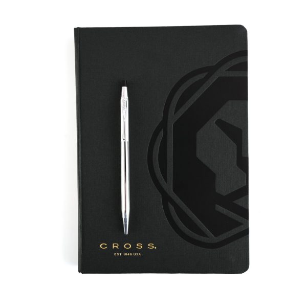 Cross Gift Set - Century Chrome Ball Pen with Black A5 Journal Cheap