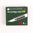 Monteverde Standard Ink Cartridge Pack of 6 - Napa Burgundy Online Sale