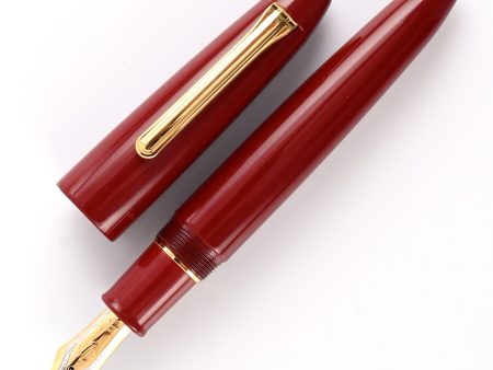 Sailor 1911 King of Pen Color Urushi Kaga Fountain Pen - Wine Red GT Sale