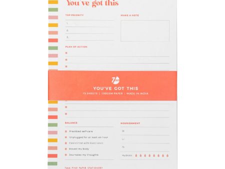 7mm You ve Got This Notepad - A5 Discount