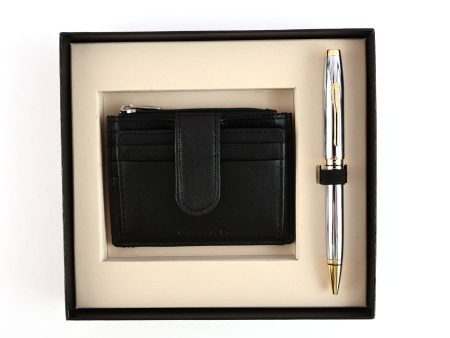 Cross Gift Set - Coventry Medalist Ball Pen with Card Holder Discount