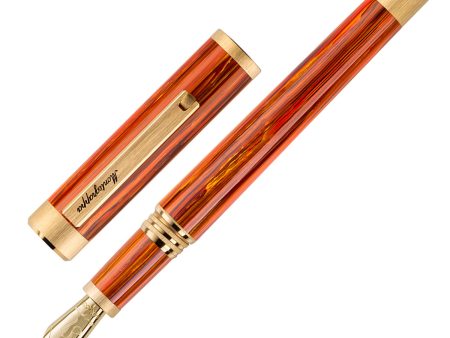 Montegrappa Zero Zodiac 14K Gold Fountain Pen - Leo Supply