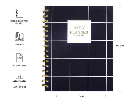 7mm Undated Daily Planner - Squares For Sale