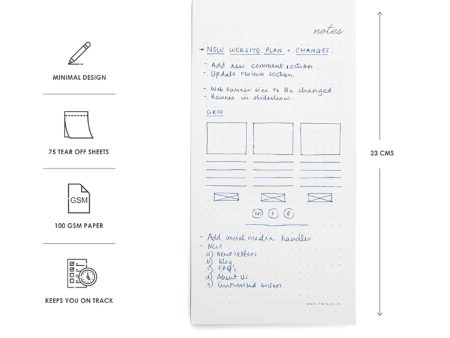 7mm Minimal Dot Grid Notepad Cheap