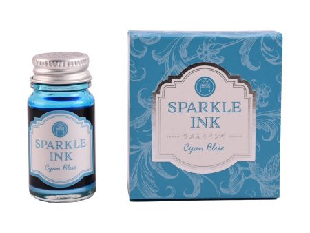 Teranishi Sparkle Cyan Blue Ink Bottle - 12ml on Sale