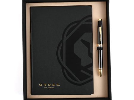 Cross Gift Set - Coventry Black GT Ball Pen with Black A5 Journal Supply