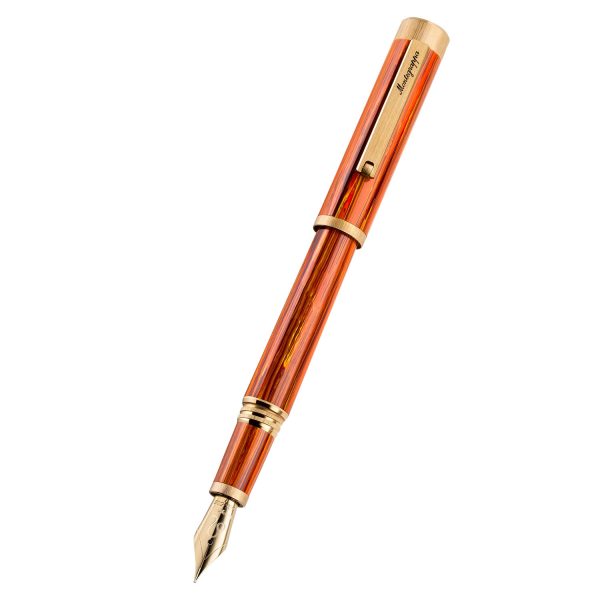 Montegrappa Zero Zodiac 14K Gold Fountain Pen - Leo Supply