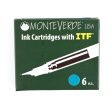 Monteverde Standard Ink Cartridge Pack of 6 - Caribbean Blue Discount