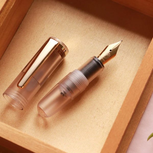 Wancher PuChiCo Fountain Pen - Frosty Sepia GT Sale