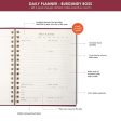 7mm Undated Daily Planner - Burgundy Boss Hot on Sale